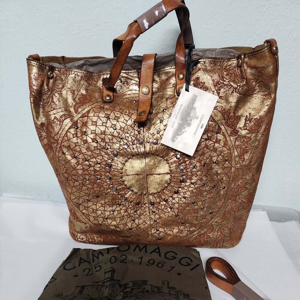 Campomaggi Gothic New Free People Moonlight Magic Cognac Gold Details